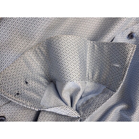 Neiman Marcus Men's Dress Shirt Long Sleeve Trim Fit - 16 32/33 Trim Fit Blue - Picture 6 of 10